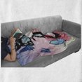 thumbnail image 6 of Gerber Daisy Soft Flannel Fleece Blanket, Fairy Girl with Wings on a Gerbera Blossom Butterflies in an Enchanted Garden, Cozy Plush for Indoor and Outdoor Use, 50" x 60", Multicolor, by Ambesonne, 6 of 6