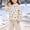 Beige, variant on Toddler Girls Lightweight Puffer Jackets, Loose Short Fit Stand Collar Fall Winter Cartoon Print Warm Button Down Padded Coat for Girls Yellow Size 3-4 T