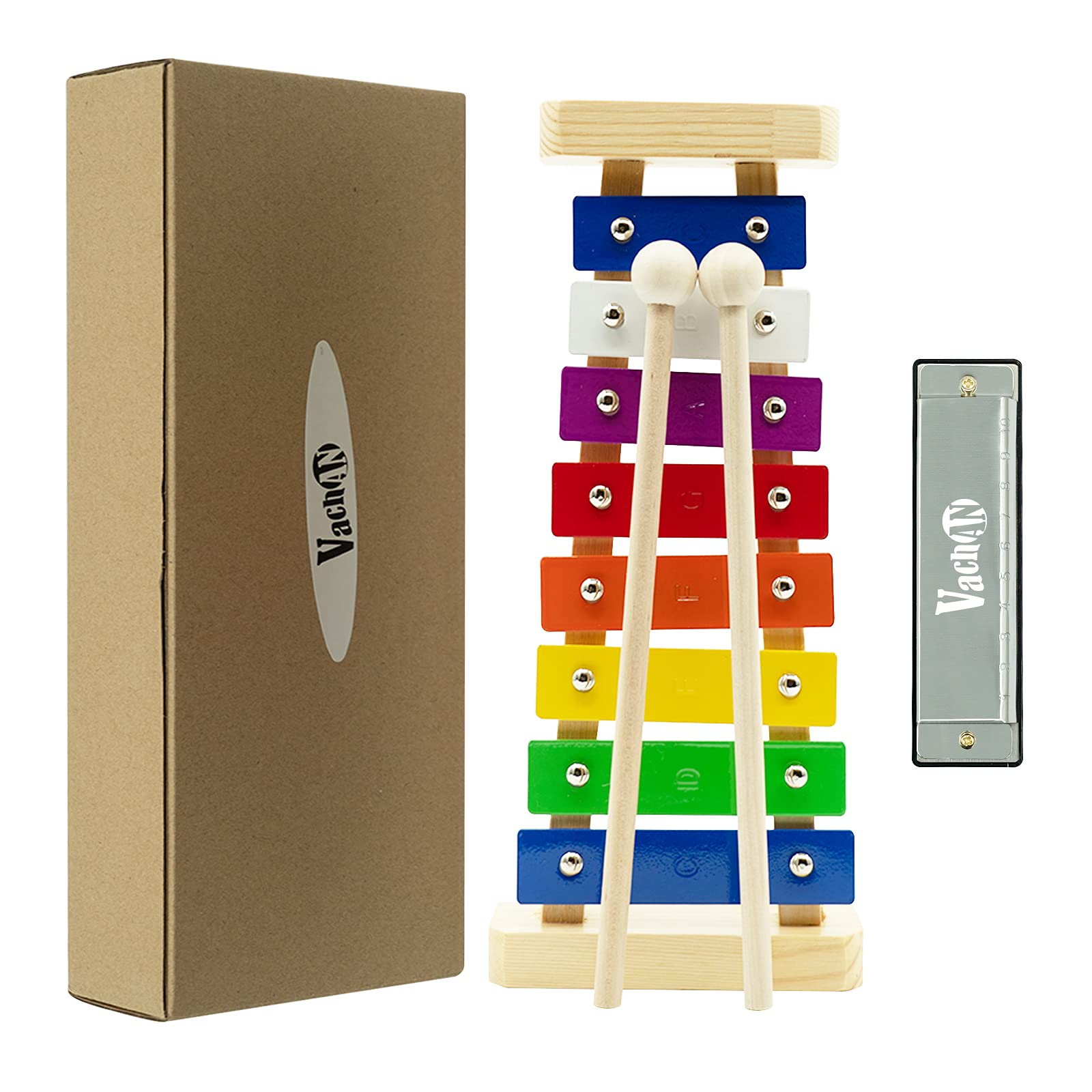 Xylophone for Kids,Wooden Xylophone Orff Music Instrument with Two Mallets and Educational