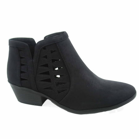 

Chance-s Women s Fashion Zip Chunky Low Heel Ankle Booties Shoes