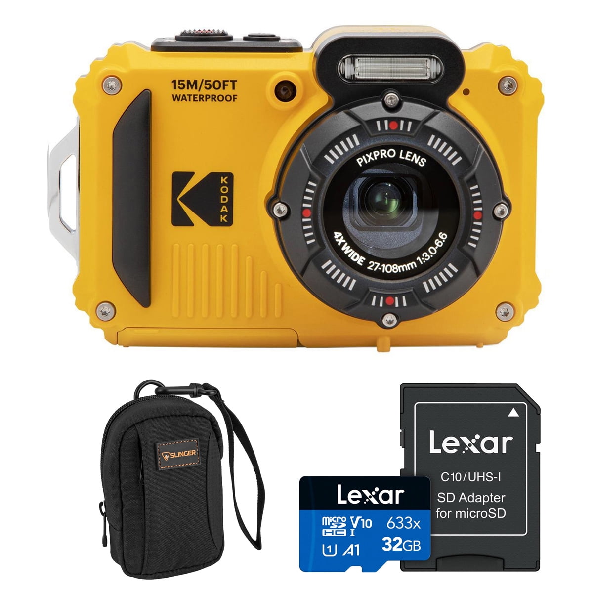 Kodak PIXPRO WPZ2 デジタルカメラ Kodak WPZ2 Camera Bundle: Water-resistant, WiFi, Photo