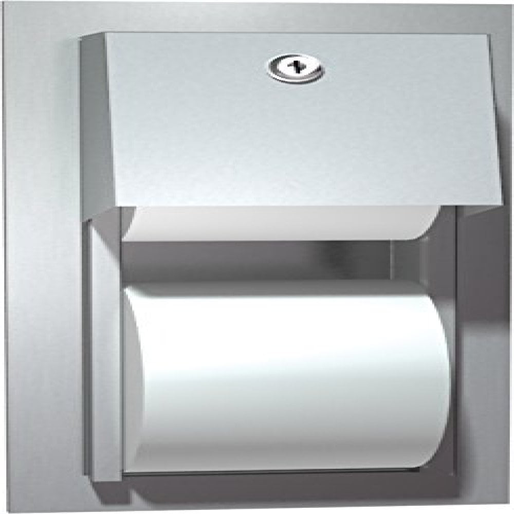 Loc 64A Stainless Dual Roll Surface Mount ASI 10-0030 Tissue Paper Dispenser 