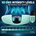 thumbnail image 3 of INSMART Lumbar Massager, EMS Lumbar Traction Device with Heat, Airbag and Vibration, 10 Levels, 2000mAh Battery, 10 Min Timer, 3 of 8