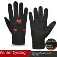 thumbnail image 2 of Guantes de invierno para hombre, cálidos, con pantalla táctil, resistentes al viento, impermeables, antideslizantes, para conducir al aire libre, guantes de forro polar para mujer, 2 of 5
