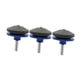 thumbnail image 2 of Afilador de cortacésped de 3 piezas, piedra afiladora y accesorio de rueda, práctico para cualquier taladro manual eléctrico. Azul, 2 of 9