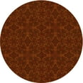 thumbnail image 1 of Ahgly Company Indoor Round Patterned Mahogany Brown Area Rugs, 6' Round, 1 of 6