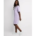 thumbnail image 2 of Hanes Essentials Women's T-Shirt Dress, Cotton Lavender, 2 of 5
