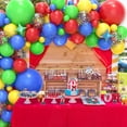 thumbnail image 6 of JOYYPOP Carnival Circus Balloon Arch Garland Kit, 146 Pcs Red Blue Yellow Green Colorful Balloon Garland and Star Foil Balloons for Boy and Girl Birthday Party Christmas Theme Party Supplies, 6 of 8