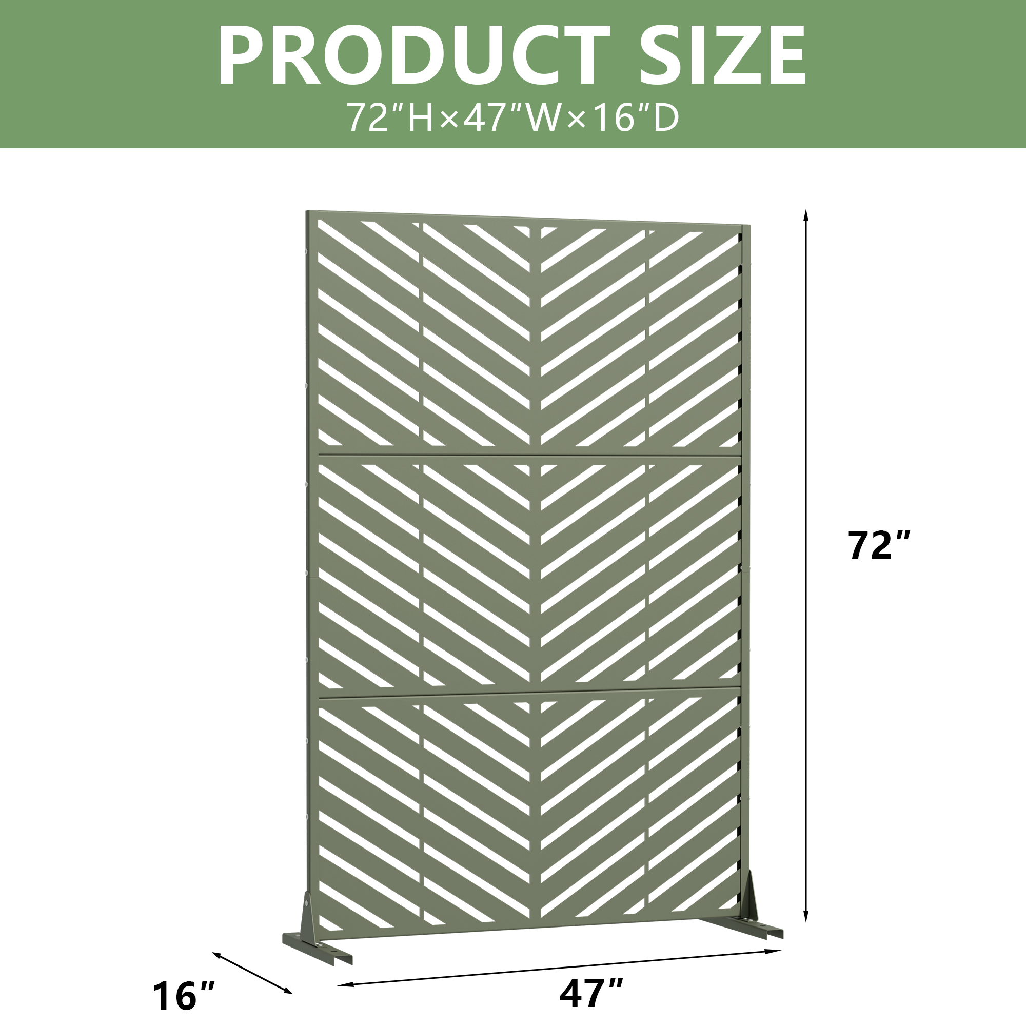 Privacy Metal Screen Fence Panel