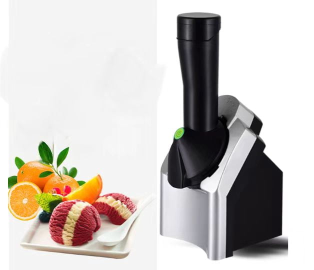 Fruit Ice Cream Maker Kids Vegetarian Ice Cream Maker Healthy No Additive, Silver