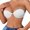 White, variant on EliteGoogv Front Closure Bras For Women Lace Bras For Women Padded Semi Cup Push Up Wireless Womens Bras Everyday Bras For Women Red 34