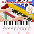 thumbnail image 5 of Costway 30-Key Classic Baby Grand Piano Toddler Toy Wood with Bench & Music Rack Colorful, 5 of 10