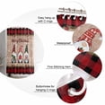 thumbnail image 6 of Christmas Dwarfs Bathroom Shower Curtains with Hooks, Xmas Snowflake Poinsettia Wooden Red Plaid Waterproof Fabric Washable Shower Curtain for Home Hotel Bathtub Decor 36x72 Inches, 6 of 7