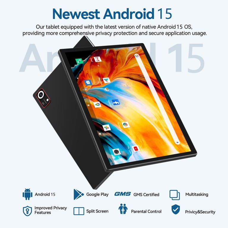 Tablet 10 Inch Android 14 Tablets,WiFi 6 Tableta PC,64GB ROM+8GB