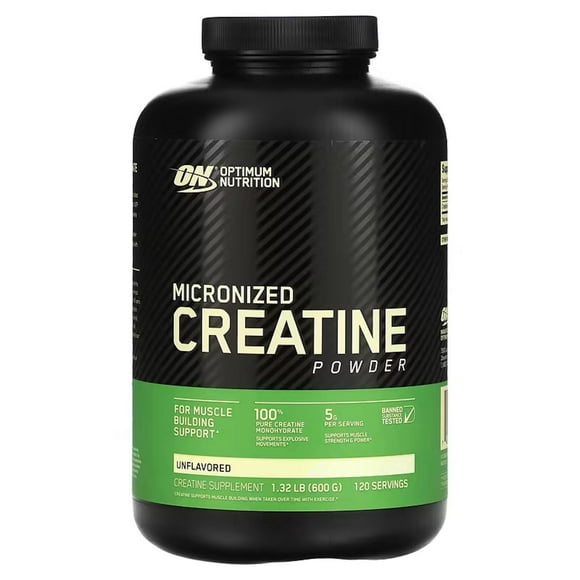 Creatina Optimum Nutrition Creatina Micronized Powder 114 Serv. Sin Sabor.