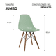 thumbnail image 2 of Silla Minimalista Estilo Moderno Kit 4 Gaon  Eames Minimalista, 2 of 7