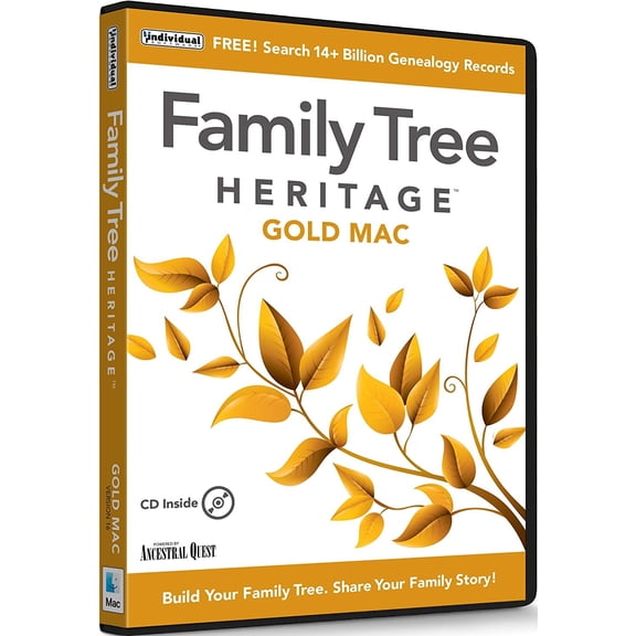 Family Tree Heritage Gold 16 - Mac [Digital Download]