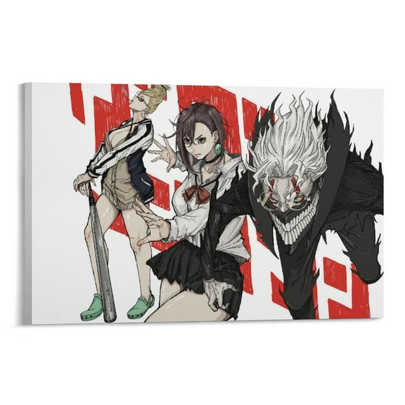 Posters for Room Aesthetic DAN DA DAN Illustration Canvas Poster Wall Art Picture Prints Hanging Photo Gift Decor Home Posters Artworks 16x24inch(40x60cm)