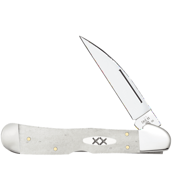Case XX Knives Copperlock Smooth Natural Bone Stainless Pocket Knife