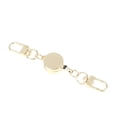 thumbnail image 1 of 21MM Anti-theft Metal Easy-to-pull Buckle Rope Retractable Key Holder Elastic Keychain Sporty Retractable Key Ring Nurse Parts Gold, 1 of 6