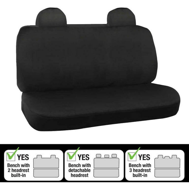 Built in headrest back seat deals covers