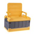 thumbnail image 3 of Organizador de maletero de coche Kusrkot con tapa amarillo y gris, 3 of 8