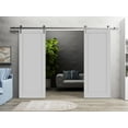 thumbnail image 5 of Slab Barn Door Panel 30 x 96 inches | Quadro 4111 Matte Grey | Sturdy Finished Interior Doors | Pocket Closet Sliding, 5 of 6
