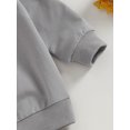 thumbnail image 6 of LMLYSoH Baby Boys Pants Set, Long Sleeve Crew Neck Letters Print Sweatshirt with Pants Thanksgiving Clothes, 6 of 9