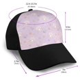 thumbnail image 2 of Naloa Shells Pearl Adult adjustable Print Baseball Hat, Patchwork curved brim baseball capfor Men and Women, One Size, 2 of 5