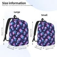 thumbnail image 4 of Naloa Canvas Backpack for Men Women Skull starry sky flower leaf Print Rucksack Casual Travel Daypack Large and Small Durable College Tote Satchel Bookbag for Teens, 4 of 8