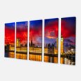 thumbnail image 2 of Maison du Parlement à River Thames - Impression sur Toile Paysage Urbain Moderne, 2 of 3