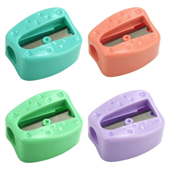 CCOCC 4Pcs Pencil Sharpener Manual,Mini Manual Model Mini Pencil Sharpener,Single Hole Design Pencil Sharpeners