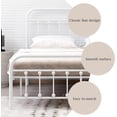 thumbnail image 5 of NNV Vintage Platform Metal Twin Bed Frame, Easy Assembly, White, 5 of 7