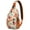 Cartoon Cute N, variant on Unicorn and Rainbow Theme Sling Backpack with Clouds, Moon, Stars, Cute Cartoon Fantasy Crossbody Bag for Women and Travel