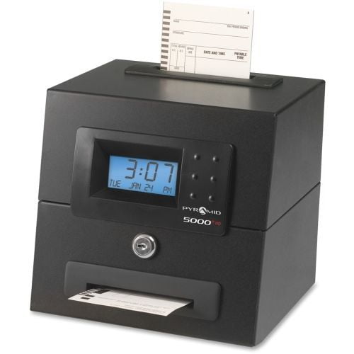 Pyramid Time Systems 5000 Heavy Duty Auto Totaling Time Clock Card