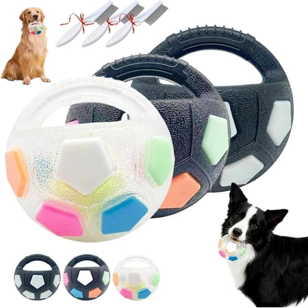 The Dog Calming Ball The Dog Calming Ball with Handle Handheld Squeaky Toys Round Interactive Interactive Toss and Fetch Play for Small Medium Large Dogs (3PCS)