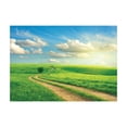 thumbnail image 1 of Ambesonne Landscape Jigsaw Puzzle, Grassy Hill Sky Pathway, Heirloom-Quality Fun Activity for Family Durable Cardboard, 1000 pcs, Green Blue, 1 of 2