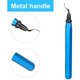 thumbnail image 4 of ZHAOCHENG Herramienta desbarbadora, removedor de rebabas con 10 cuchillas de repuesto de acero BS1010, cuchillas desbarbadoras giratorias de 360°, herramienta práctica para aluminio, impresión 3D, cob, 4 of 5