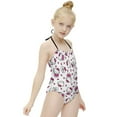 thumbnail image 3 of Hello Kitty Girls One Piece Swimsuits Hawaiian Summer Swimwear Beach Bathing Suit Outfits, 3 of 7