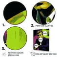 thumbnail image 3 of Designart "Clooney In Chartreuse" Celebrity Floater Framed Canvas Prints, 3 of 5