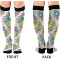 thumbnail image 2 of FREEAMG 1 Pair Wild Field Flowers Compression Socks 20-30mmHg Knee High Women Socks Tube Athletic Stockings for Men Sport Soccer Running Cycling Medical Nurse Winter Travel, 2 of 7