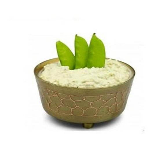 Gold Dip Container Bowl with Enamel Finish - Copper Design