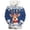 Blue, variant on Women Christmas Outfit Fashion Pullover Hoodie Cozy Lined Print Sweatshirt Casual Soft Warm Winter Holiday Graphic Hooded Top for Women Green XL