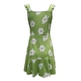thumbnail image 3 of JustVH Women Sundress Floral Print Sweetheart Neck Sleeveless Empire Waist Summer Dress, 3 of 4