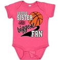thumbnail image 3 of Inktastic Little Sister and Biggest Fan Basketball Player Girls Baby Bodysuit, 3 of 5