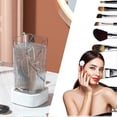 thumbnail image 2 of Máquina limpiadora eléctrica de brochas de maquillaje. Limpiador automático giratorio de brochas de maquillaje para brochas de cosméticos de todos los tamaños., 2 of 5