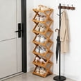 thumbnail image 2 of MKHSQHDG Today's Deals Tier Foldable Shoe Rack Organizer Shelf Space Saving Storage for Entryway Closet Bedroom Corner, 2 of 5