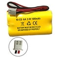 thumbnail image 3 of (2 Pack) 2.4v Exit Sign Emergency Light Battery Lithonia 10010034 Exitronix 10010036 2.4v 600mah 2.4v 400mah NiCad Battery NiCd Exell EBE-179 2.4v 700mah Battery, 3 of 7