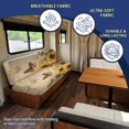 thumbnail image 5 of XYZCANDO Vintage Sunflower Butterfly Breathable RV Jackknife Sofa Slipcover, Stretch Washable Camper Folding Sofa Bed Protector for Travel Trailer Interior Decor, 5 of 7