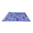 thumbnail image 2 of Ahgly Company Machine Washable Indoor Rectangle Abstract Blue Modern Area Rugs, 8' x 12', 2 of 4